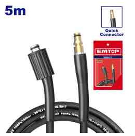 5m High Pressure Hose with Quick Connector PVC for EHPW/ULHPW Series